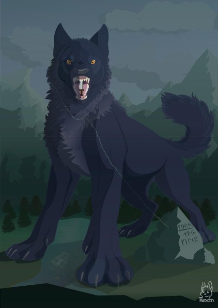 Блэк вульф волчица аниме