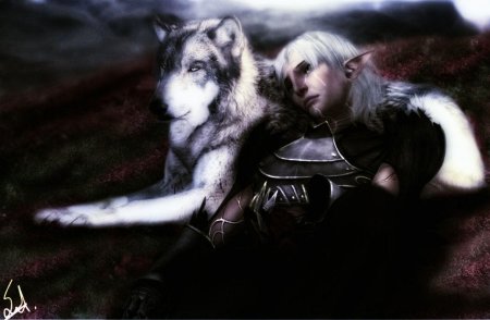 Волк девушка