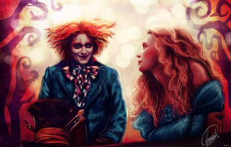 Алиса в стране чудес шляпник и алиса