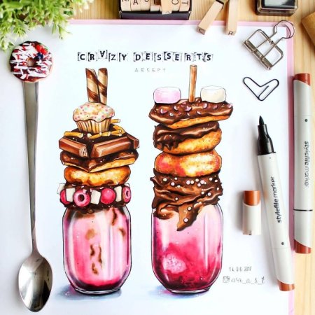 Идеи для рисунков еда