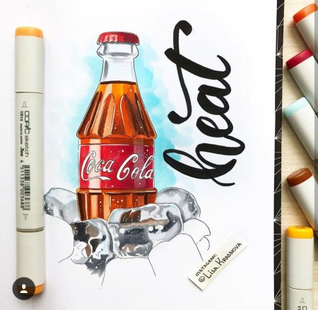 Скетчи маркерами