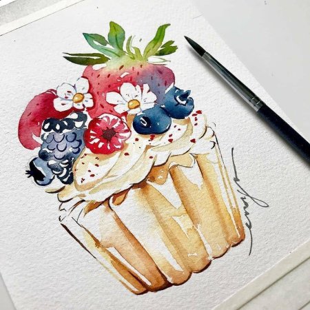 Скетчинг акварелью