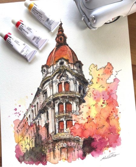 Архитектура линером скетчинг