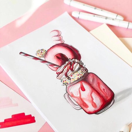 Скетчи маркерами