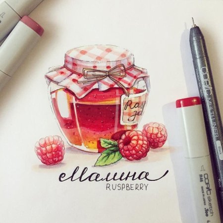 Скетчинг маркерами лизы красновой