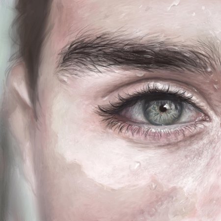 Мужские глаза арт