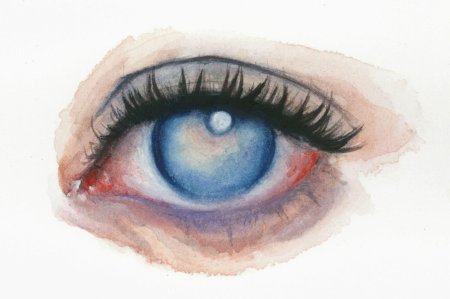 Глаз акварелью