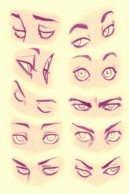Стили рисования глаз
