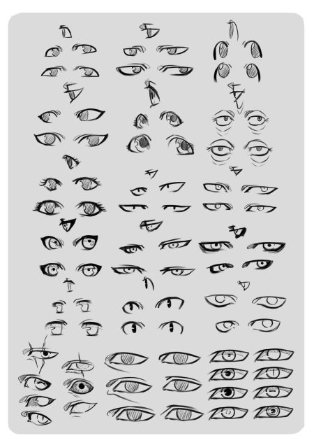 Стили рисовки глаз в аниме