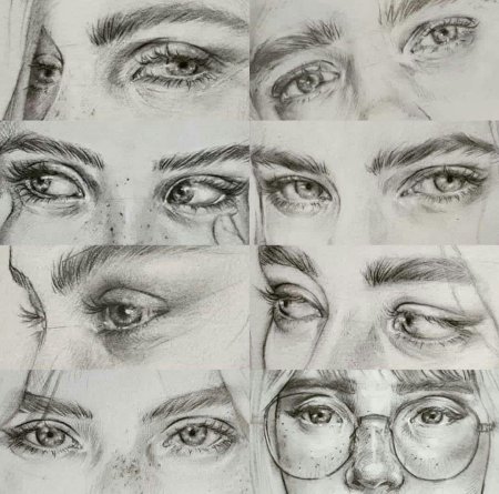 Глаза рисунок скетч
