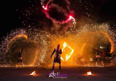 Фаер шоу на день рождения