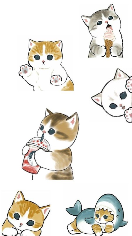 Милые коты рисунки