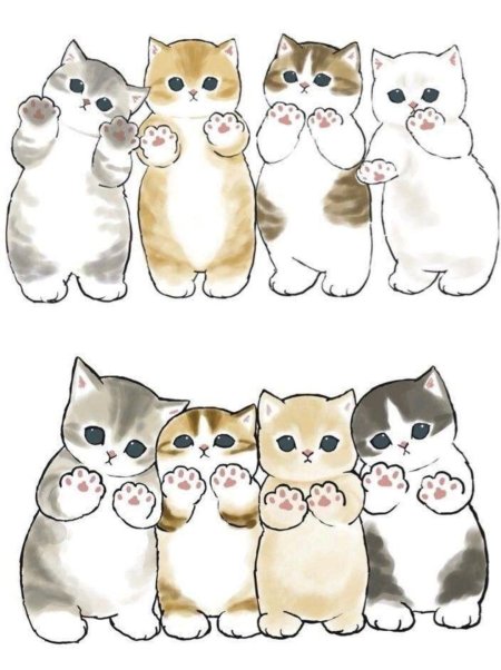 Котики рисунки милые