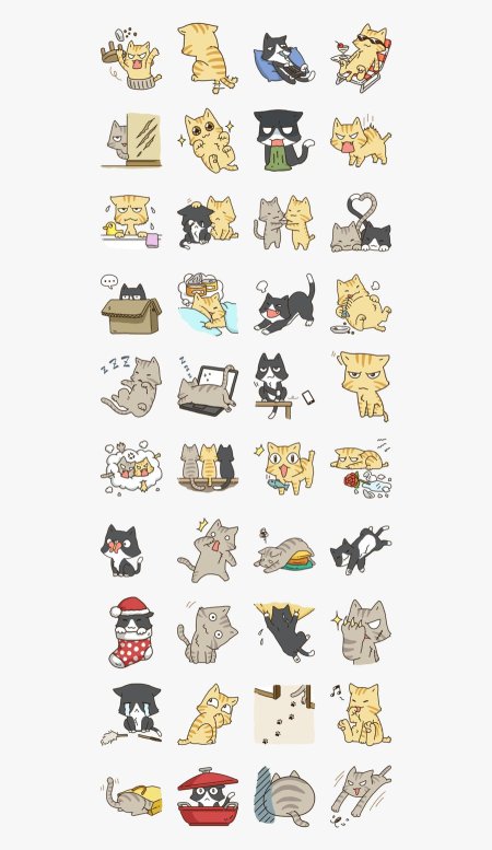 Рисунки для наклеек котики
