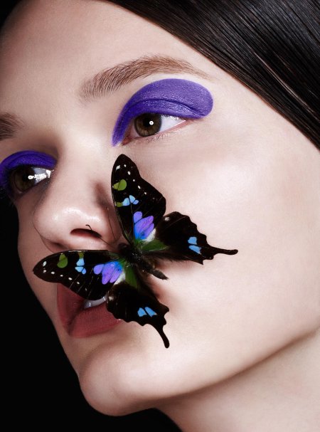Макияж с бабочками