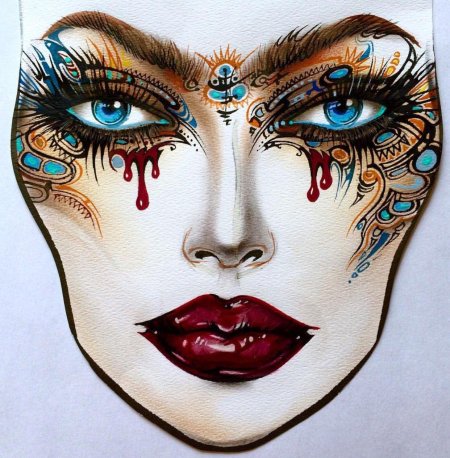 Макияж иллюстрация