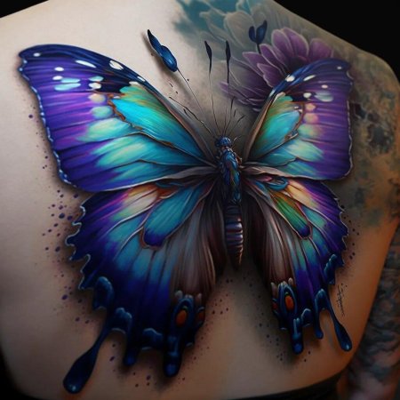 Бабочка тату