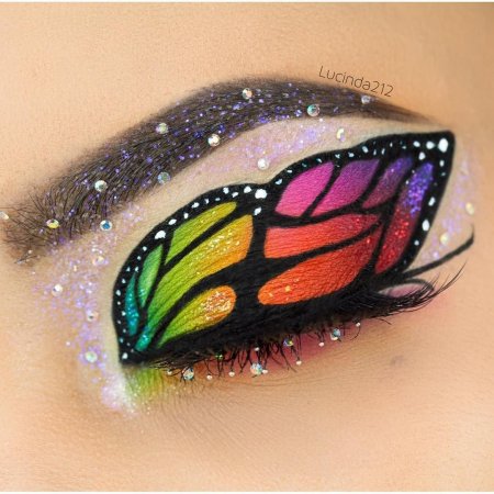 Макияж с бабочками