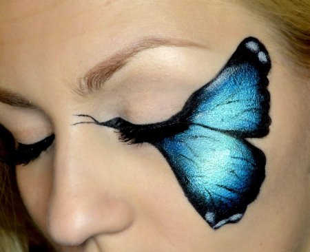 Макияж с бабочками