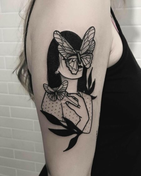 Татуировка бабочка