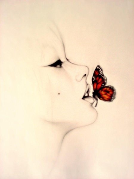 Девушка бабочка