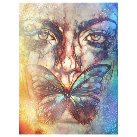 Девушка с бабочками