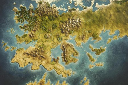 Карта фэнтези мира