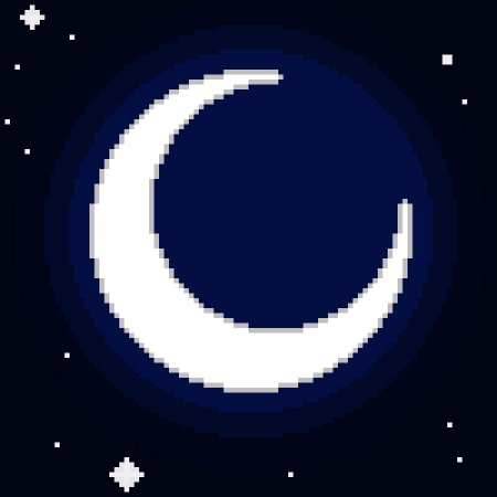 Пиксельная луна