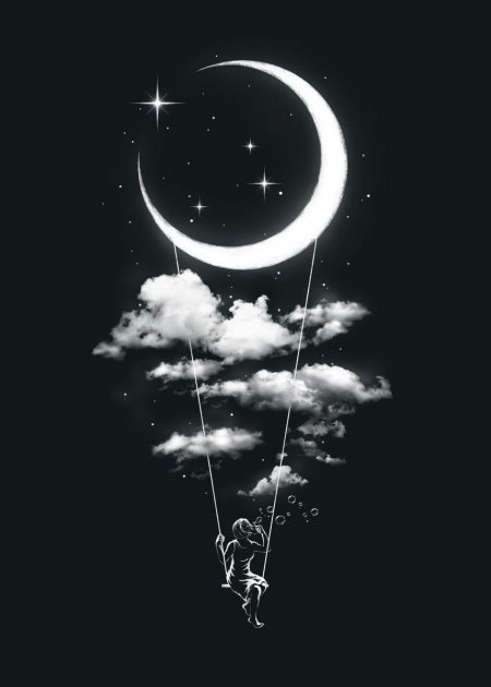 Луна графика