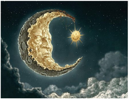 Луна солнце