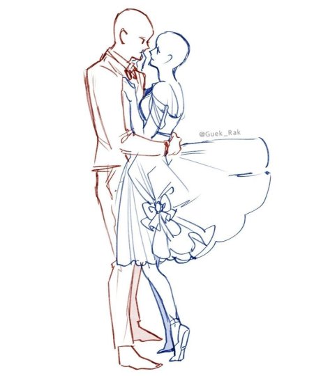 Свадебные позы для рисования