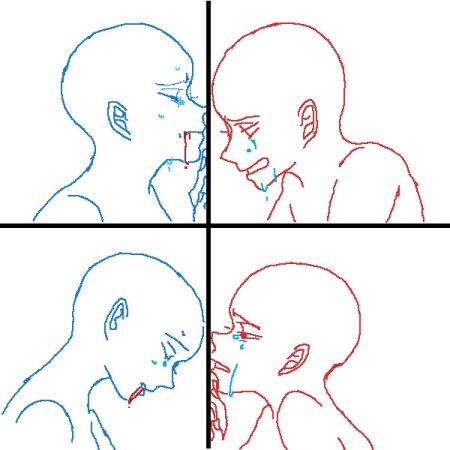 Грустные позы для рисования