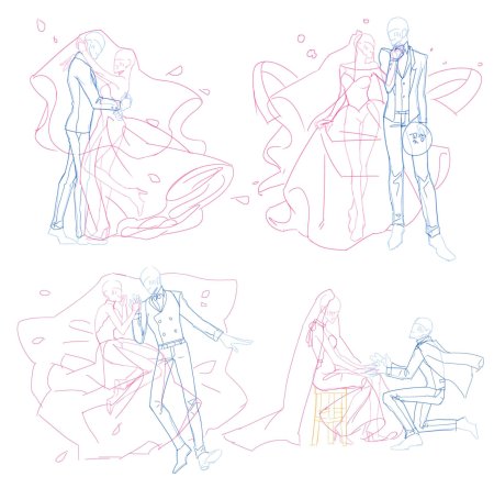 Референсы для рисования пары