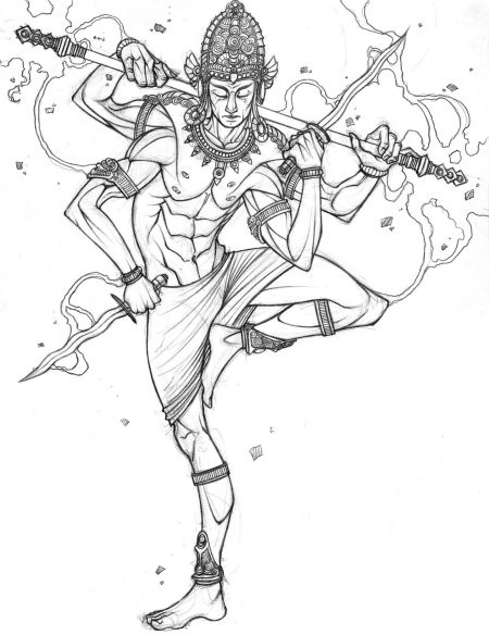 Многорукий шива махадев