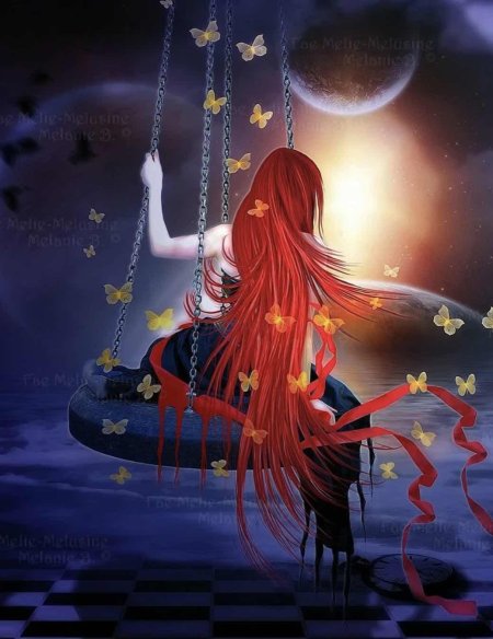 Ведьма с красными волосами