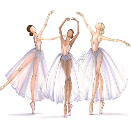 Балерина скетчинг