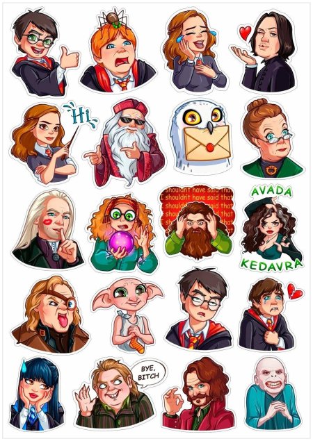 Гарри поттер стикер