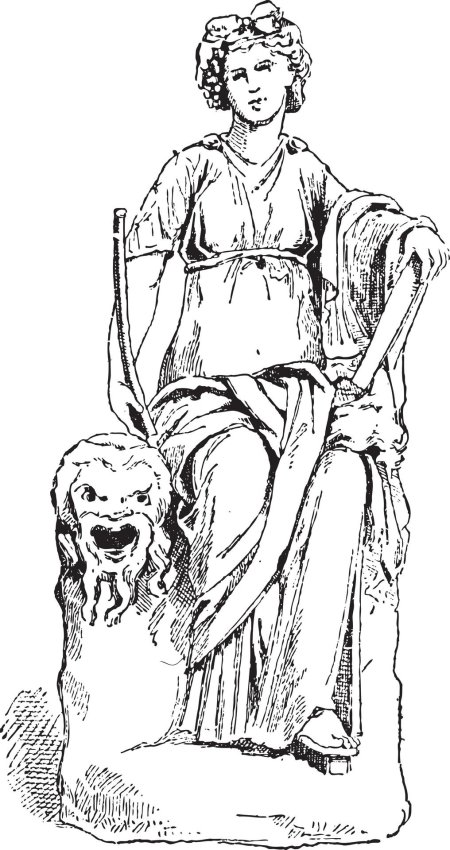 Музы древней греции мельпомена