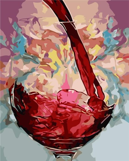 Бокал вина живопись