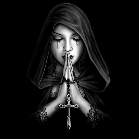 Монашка с крестом