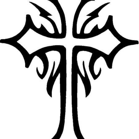 Эскиз тату крест