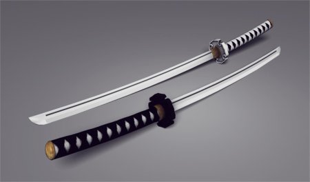 Катана сакабато голубая