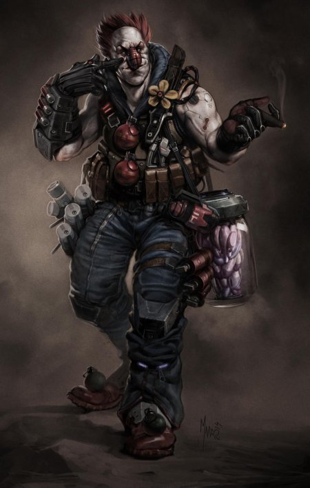 Киберпанк бозо концепт арт