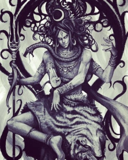 Шива и шакти тату