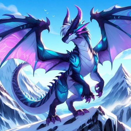 Ледяной дракон виверна