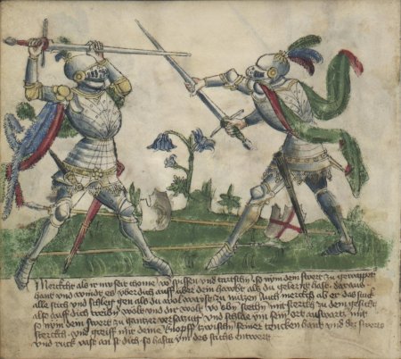 Фехтование рыцарей средневековья