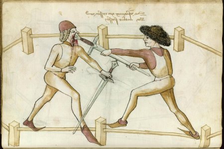 Средневековые гравюры фехтование