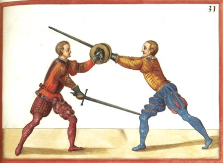 Меч и баклер фехтование