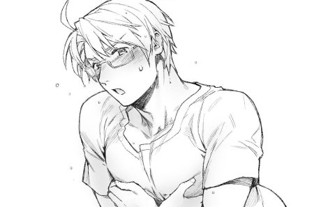 Аниме парень раскраска