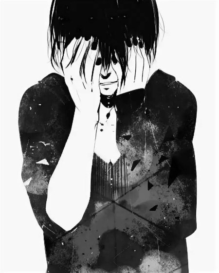 Депрессивный аниме парень